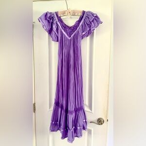 Elegant Purple Fiesta Dress